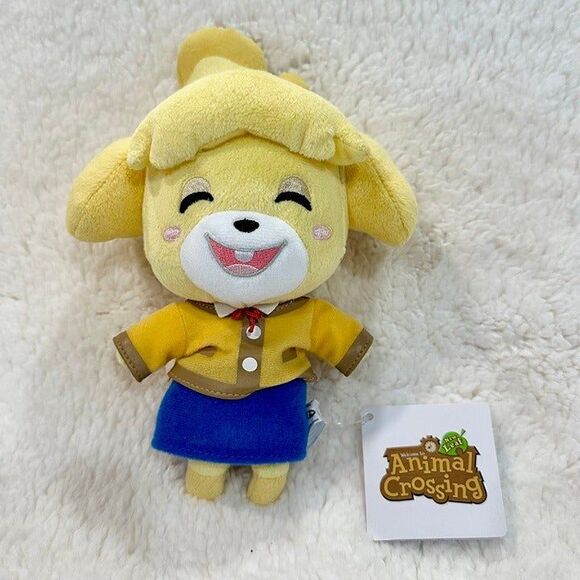 New Leaf Nintendo Animal Crossing Smiling Isabelle 8” Plush Stuffed Toy Doll NWT - Picture 1 of 6